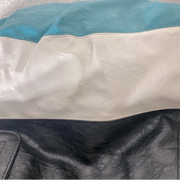 5/$25 Payless Shoe Source Colour Block Faux Leather Hobo Bag Shoulder Bag Purse - Picture 9 of 14